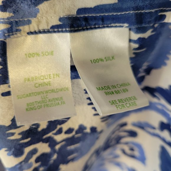 Lily Pulitzer Elsa Silk Blouse - Picture 10 of 10